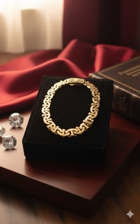 Image 1 of Anchor chain bracelet