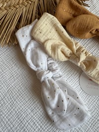 Image 2 of Bandeau Léontine - Blanc / Écru / Ocre