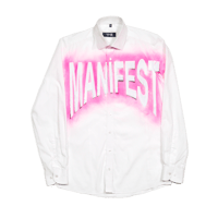 Manifest Pink Spray Shirt Large