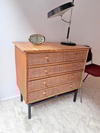 Image 3 of CÓMODA DE MIMBRE Y RATÁN, AÑOS 60
