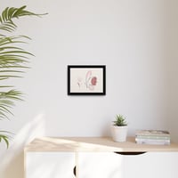 Image 3 of Framed Minimalist Pink Butterfly Canvas Art
