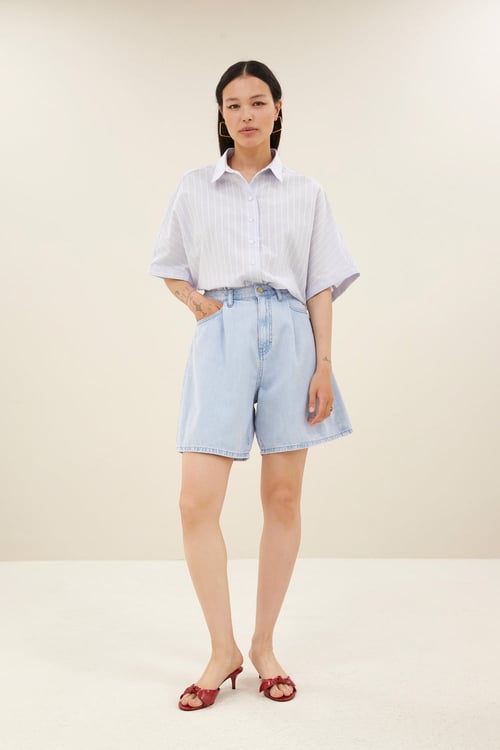 Image of 2-Shorts Elisa Denim light