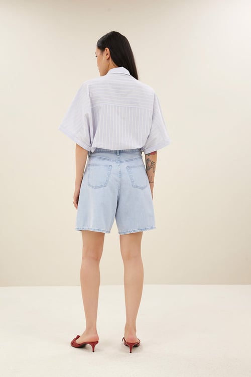 Image of 2-Shorts Elisa Denim light