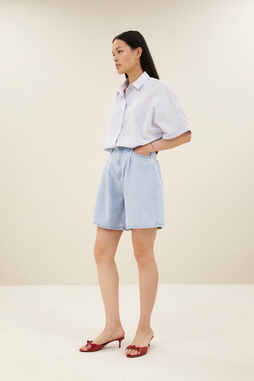 Image of 2-Shorts Elisa Denim light