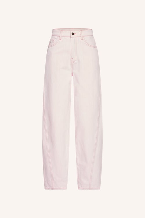 Image of 2-Pantalón Begum Slub jeans light pink