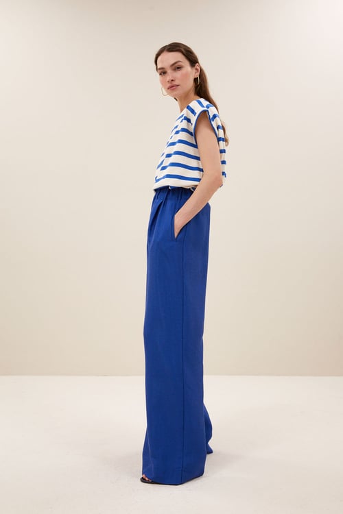 Image of 1-Camiseta tobi stripe top azul blue stripe