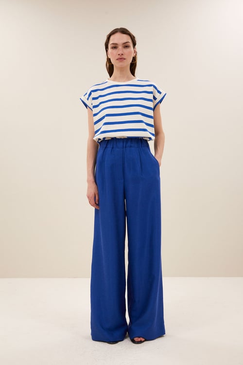 Image of 1-Camiseta tobi stripe top azul blue stripe