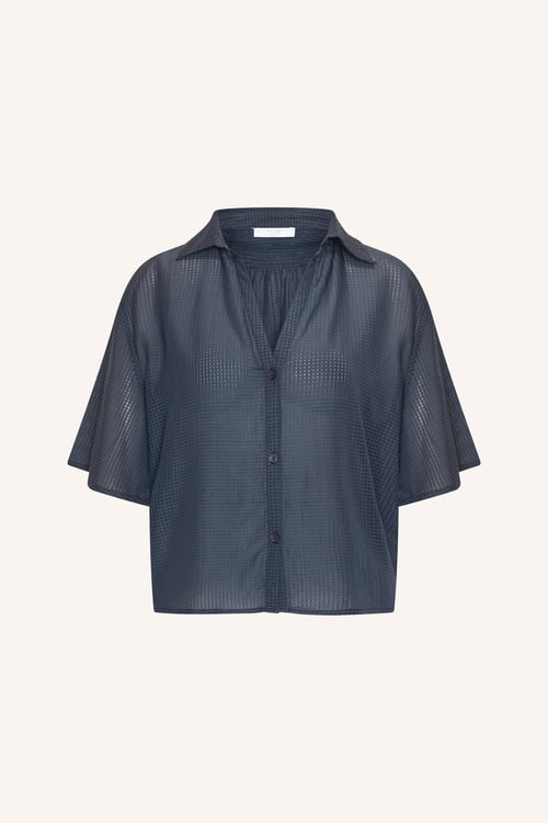 Image of 1-Blusa kick blouse navy blue
