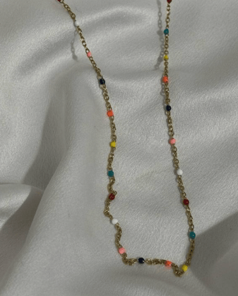 Image of Dainty rainbow necklace