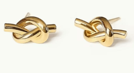 Image of Stainless Steel knot earrings