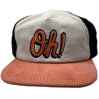 Baltimore Oh! Corduroy Snapback Black (free shipping)