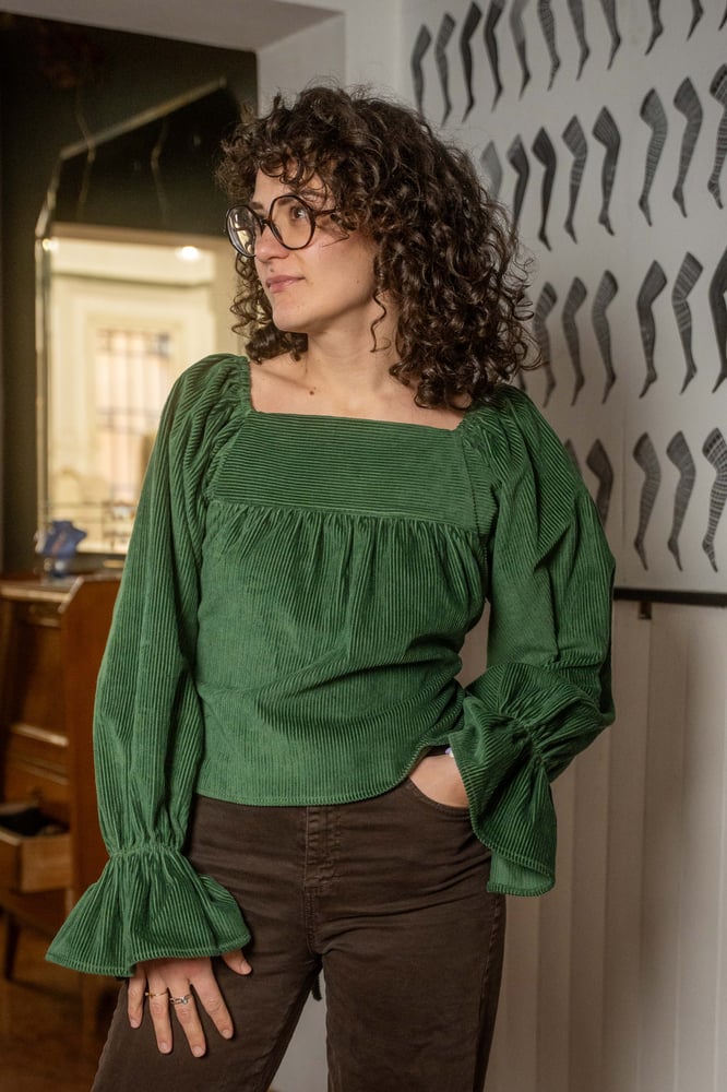 Image of Blusa Olga green