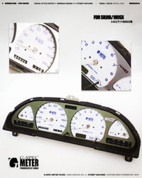 Image 1 of Blue & White G-SPEC METER FACES for S13 SILVIA / 180sx