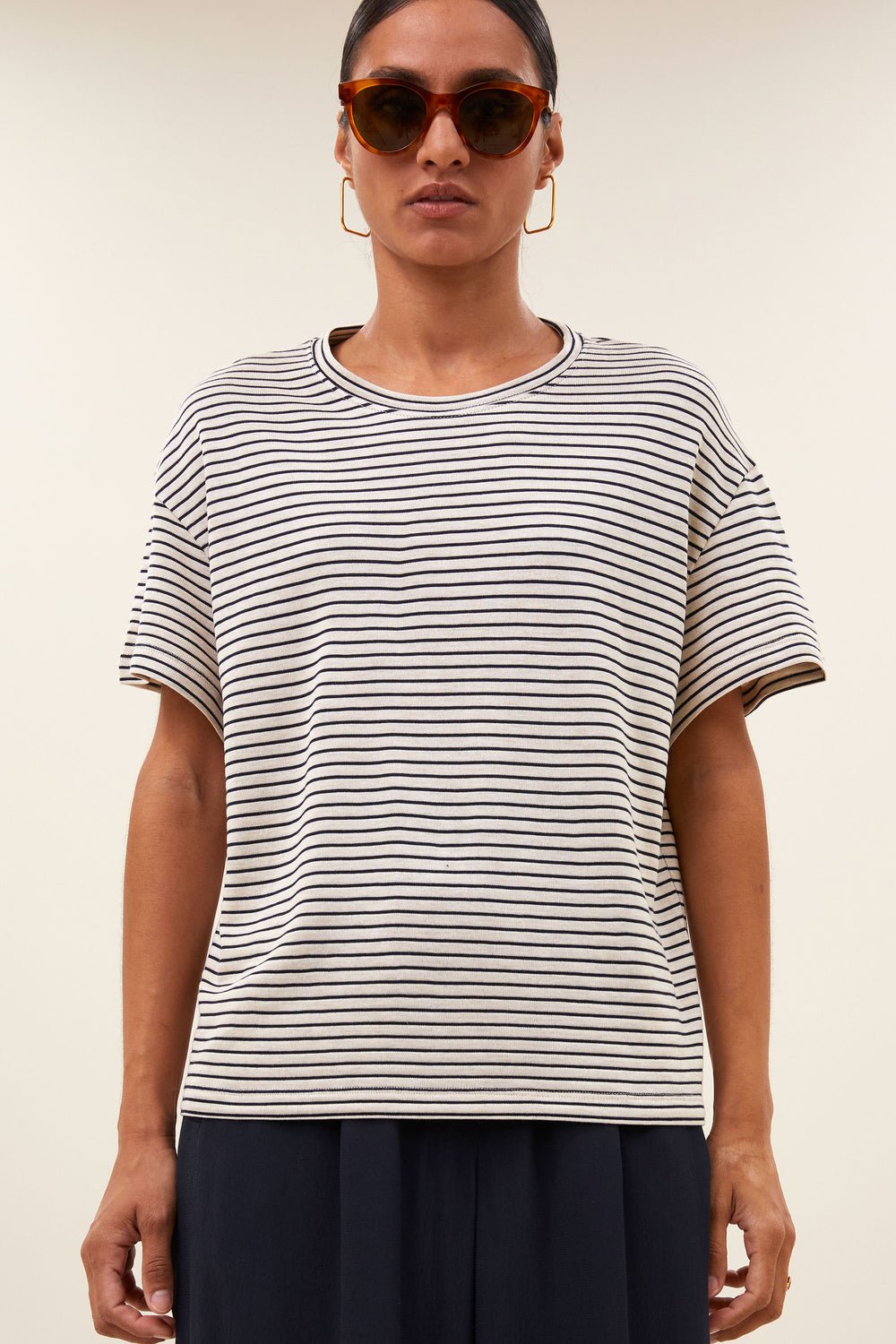 Image of 1-Camiseta Mace rayas marino small stripe top admiral blue