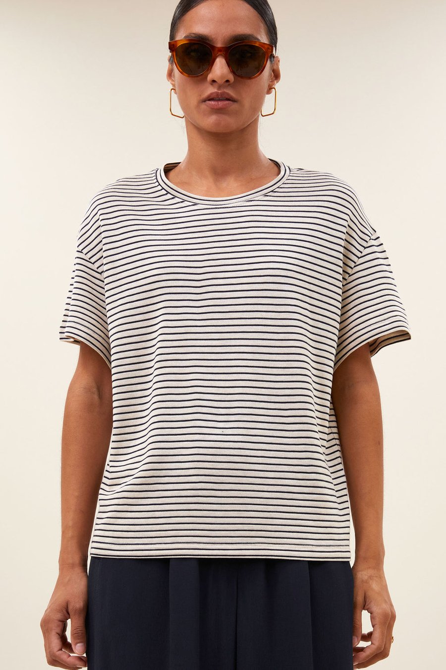 Image of 1-Camiseta Mace rayas marino small stripe top admiral blue