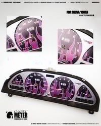 Image 1 of Purple Flames G-SPEC METER FACES for S13 SILVIA / 180sx