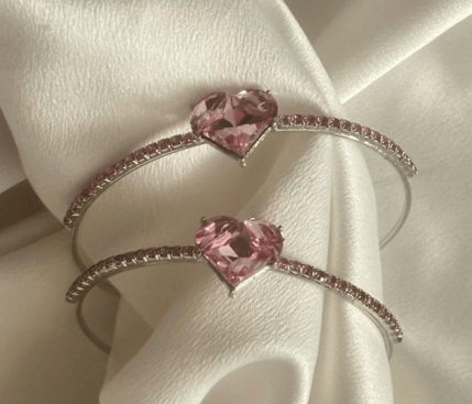 Image of Heart adjustable bangle