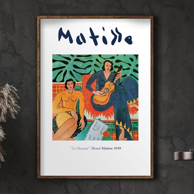 Henri Matisse | La Musique | 1939 | Painting Poster | Wall Art Print | Home Decor