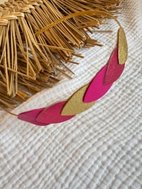 Image 1 of Serre-tête Paulette Rose vif