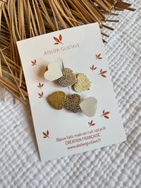 Duo barrette cœur Sixtine Blanc