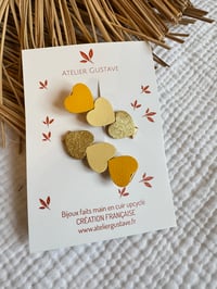 Duo barrette cœur Sixtine Jaune