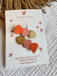 Duo barrette cœur Sixtine Orange