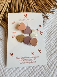 Duo barrette cœur Sixtine Nude