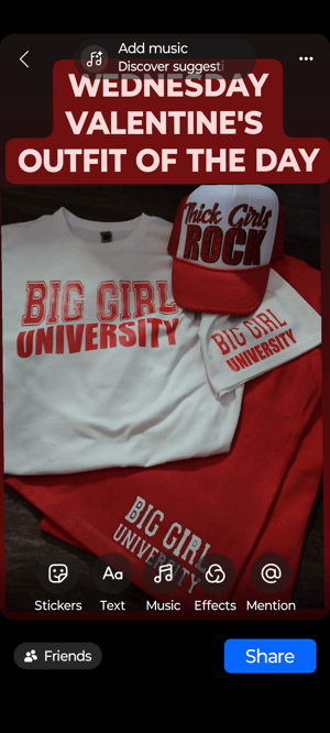Image of VALENTINE'S BIG GIRL UNIVERSITY SHORT SET
