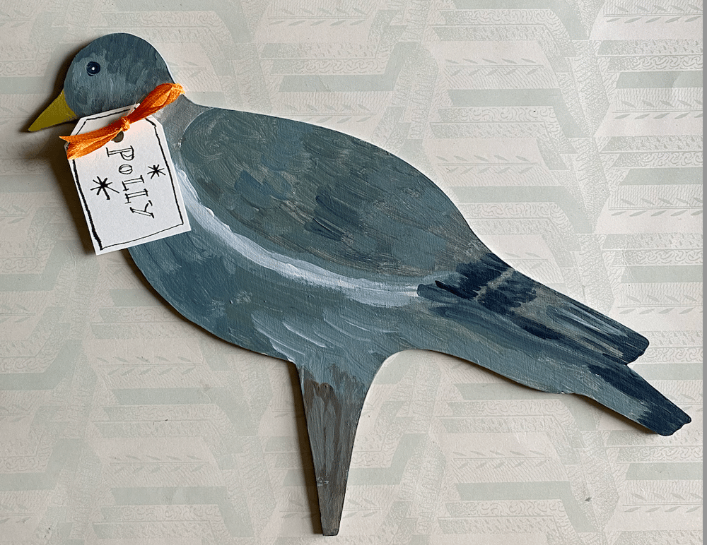 Image of Plant Pot Pigeon Polly