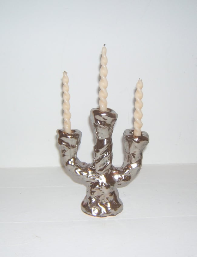 Sliver Triple Candelabra