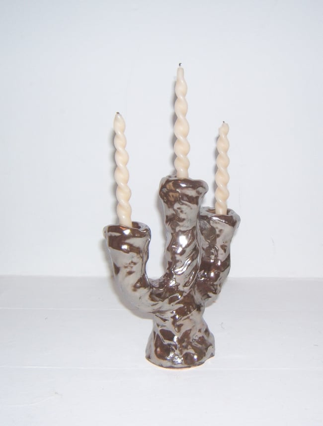 Sliver Triple Candelabra