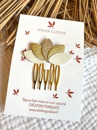barrette peigne Aurore Blanc