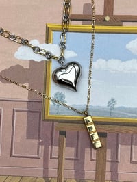Image 1 of Kiss & Tell halsketting met blokje 