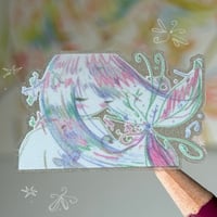 Image 2 of flurries snowy glitter sticker sheet 