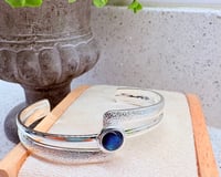 Blue Abalone Crackle Cuff