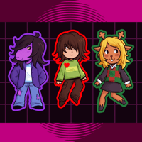 Image 2 of Deltarune Sticker Sheet/Charms