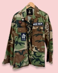 Image 3 of LIGHT UP ¥ MILITARY JACKET ¥IBIZA ¥ CAMOUFLAGE ¥ UPCYCLED ¥ VINTAGE ¥ 
