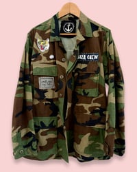 Image 2 of PINK PANTHER ¥ MILITARY JACKET ¥IBIZA ¥ CAMOUFLAGE ¥ UPCYCLED ¥ VINTAGE ¥ 