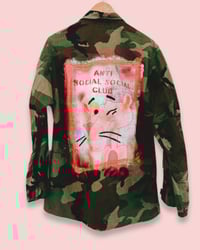Image 3 of PINK PANTHER ¥ MILITARY JACKET ¥IBIZA ¥ CAMOUFLAGE ¥ UPCYCLED ¥ VINTAGE ¥ 