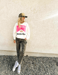 Image 3 of The Pink and Cream Barnboro Sweater