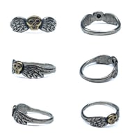 Image 2 of Gold + Silver Mini Taphophile ring