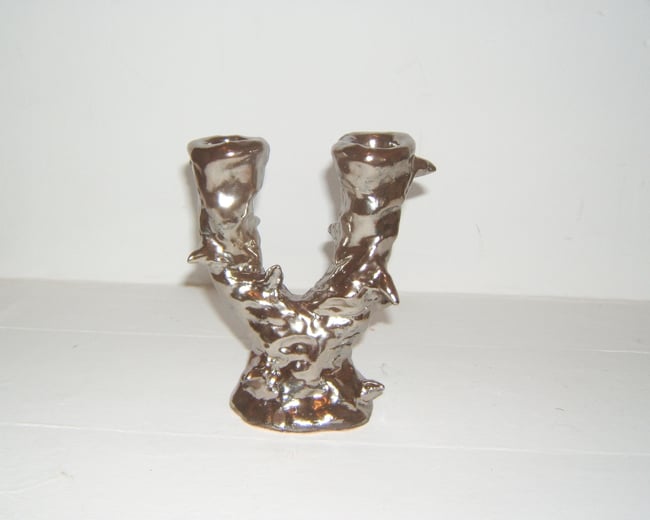 Silver Thorns Candelabra 