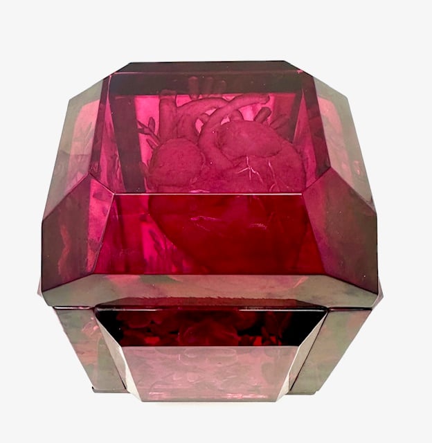 Image of Anatomical Heart Box- Large Bevelled Box