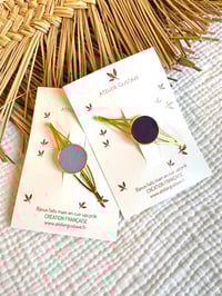 Grande barrette Marie Parme / Violet