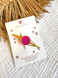 Grande barrette Marie Rose vif