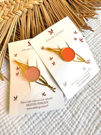 Grande barrette Marie Corail / Orange