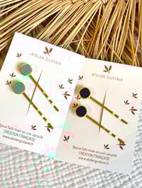 Duo barrette Marie Turquoise / Bleu canard