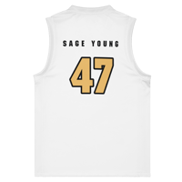 Image 1 of "HOOP DREAMS" SAGE YOUNG BASKETBALL JERSEY