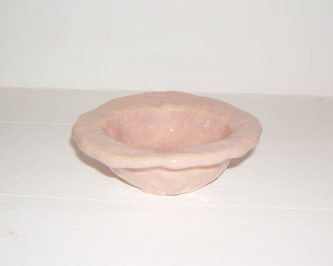 Pink Glass Desert Bowl