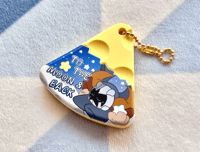 Sir Bate Cheddar Slice PVC Keychain